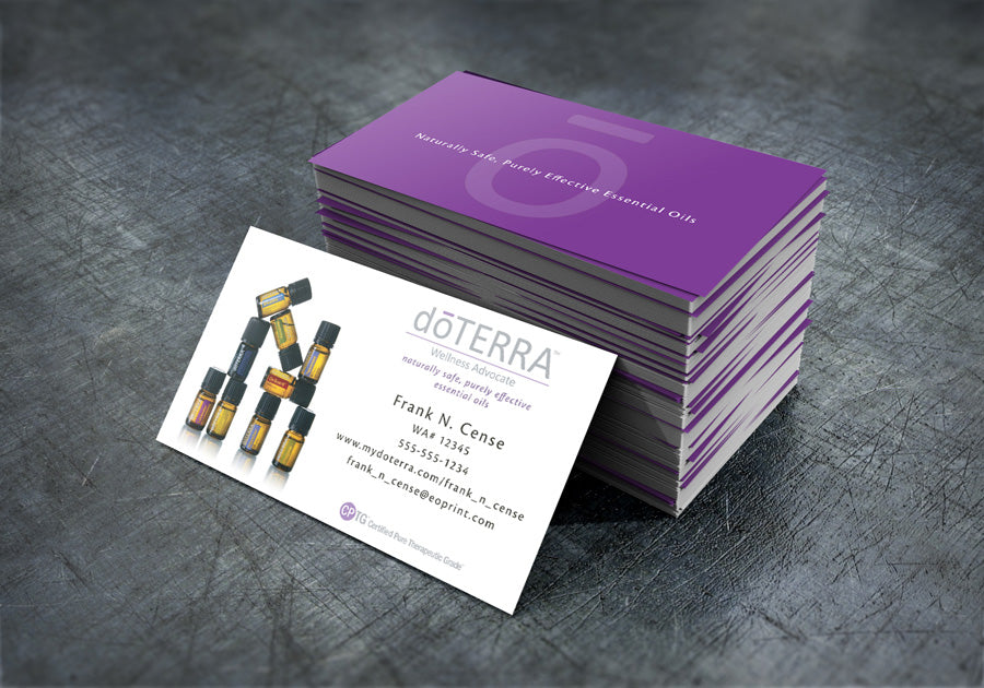 Minimalist Bottle doTERRA Business Cards