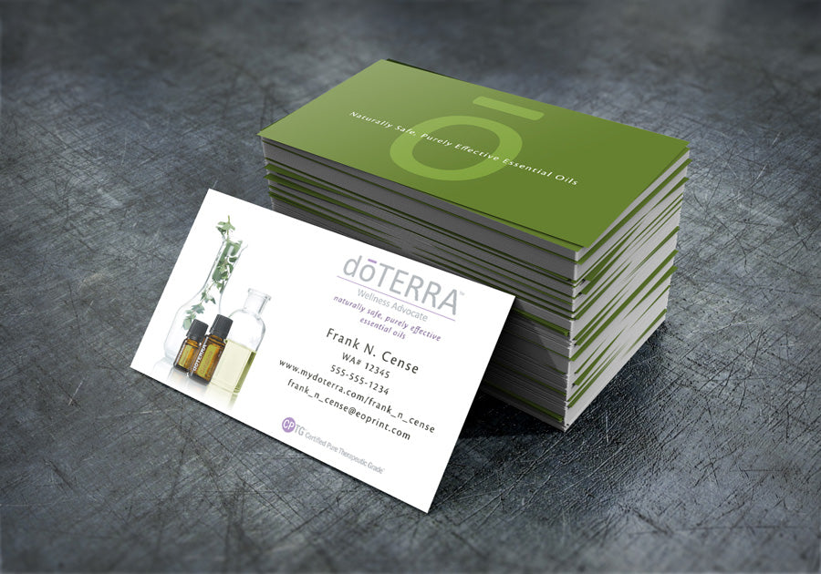 Minimalist Bottle doTERRA Business Cards