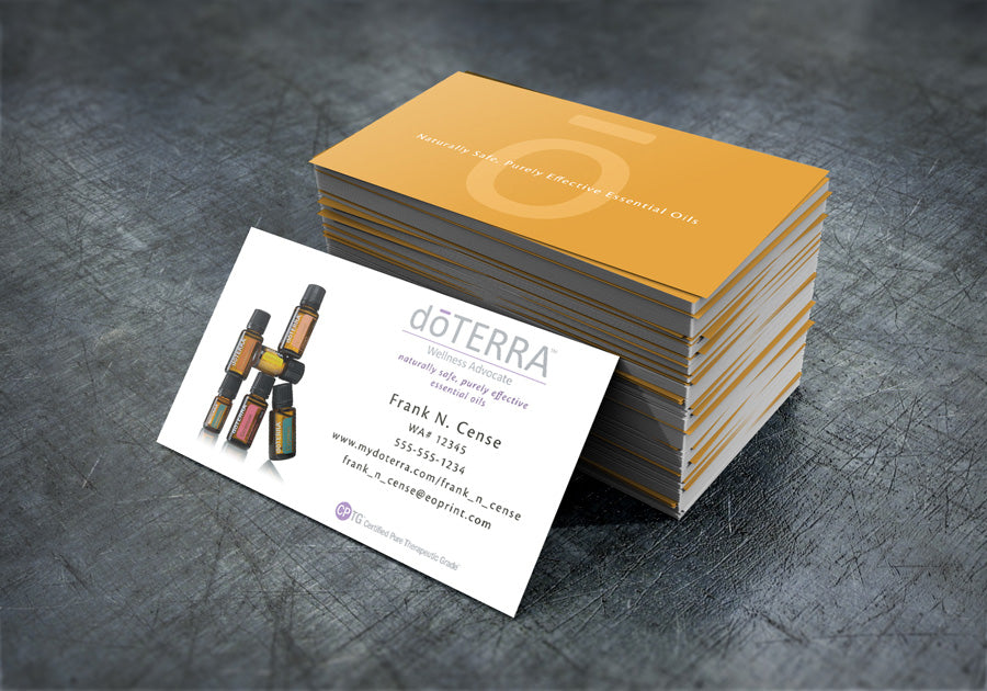 Minimalist Bottle doTERRA Business Cards