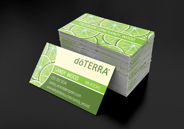 Retro Citrus doTERRA Business Cards