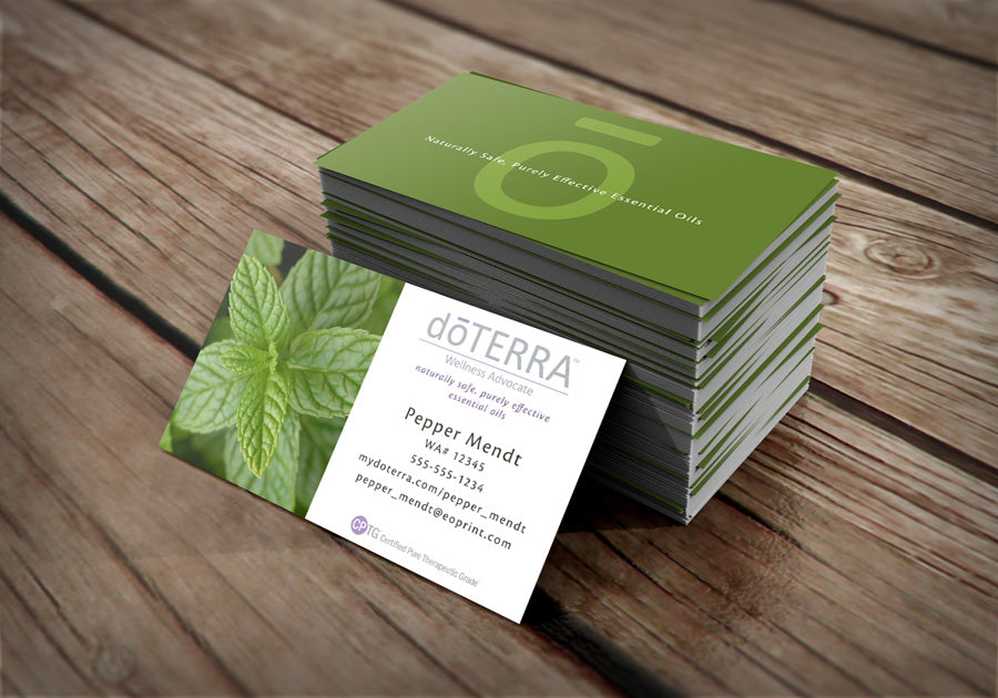 Simple Plant doTERRA Business Cards